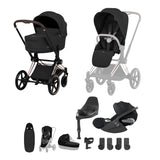 Cybex Priam 2026 Ultimate Accessory Bundle with Cloud T & ISOFIX Base - Rose Gold / Sepia Black