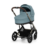 Cybex Talos S Lux Carrycot Travel System with Cloud T Car Seat & ISOFIX Base - Stormy Blue