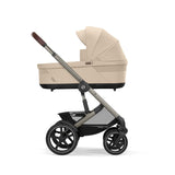 Cybex Talos S Lux Carrycot Travel System with Cloud T Car Seat & ISOFIX Base - Almond Beige