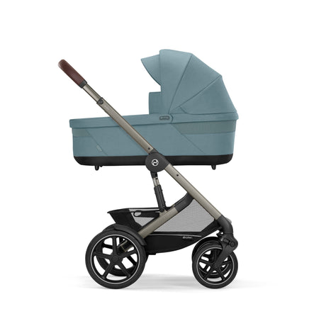 Cybex Talos S Lux Carrycot Travel System with Cloud G Car Seat & ISOFIX Base - Stormy Blue