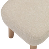 Babymore Callie Nursing Chair with Foot Stool - Oatmeal