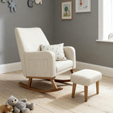 Babymore Callie Nursing Chair with Foot Stool - Ivory