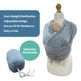 Callowesse Ergonomic Baby Wrap Carrier – Grey
