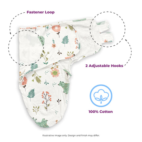 Callowesse Newborn Baby Swaddle 0-3 Months 0.5 TOG - Magical Kingdom