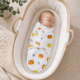 Callowesse Newborn Baby Swaddle 0-3 Months 0.5 TOG – Safari Friends