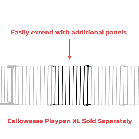 Callowesse XL Hexagonal Playpen 67.5cm Additional Panel - Black