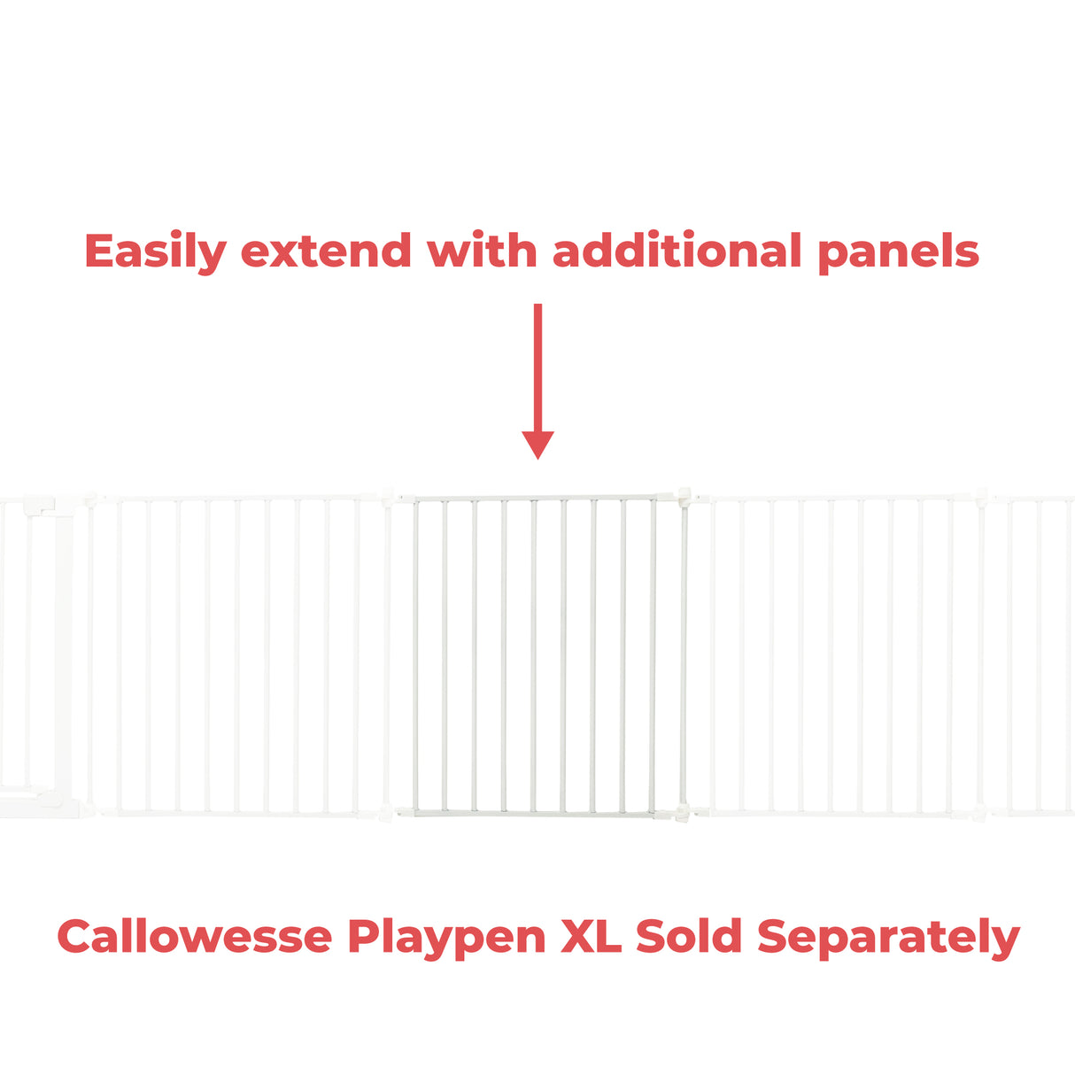 Callowesse XL Hexagonal Playpen 67.5cm Additional Panel - White