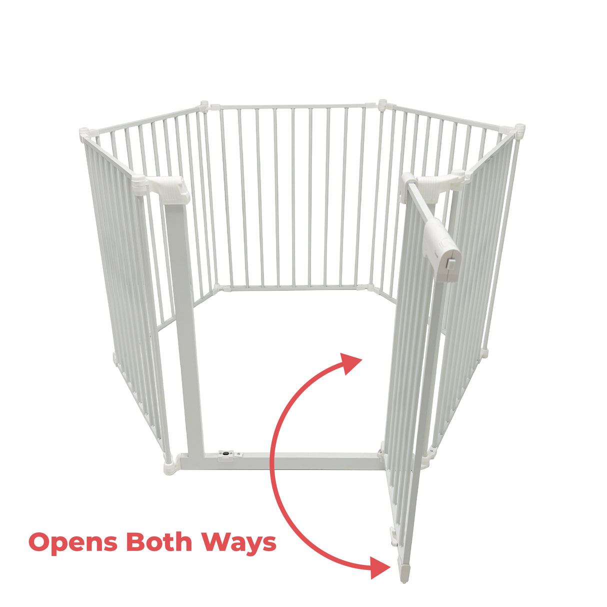 Callowesse XL Extendable Hexagonal Playpen, Fireguard and Room Divider - White