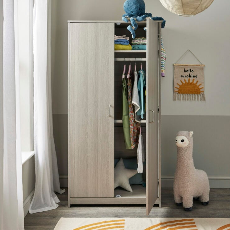 Babymore Caro Wardrobe - Grey Wash