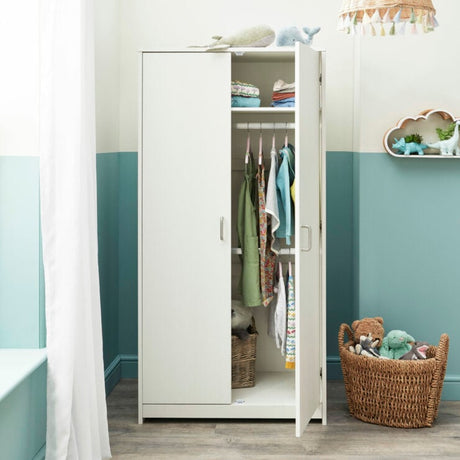 Babymore Caro Wardrobe - White Wash