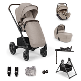 Nuna Mixx Next Travel System with ARRA Flex Car Seat, Curv ISOFIX Base & Stand - Chateau