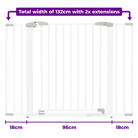 Clippasafe Swing Shut Gate 18cm Extension – White