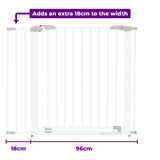 Clippasafe Swing Shut Gate 18cm Extension – White