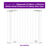 Clippasafe Swing Shut Gate 18cm Extension – White
