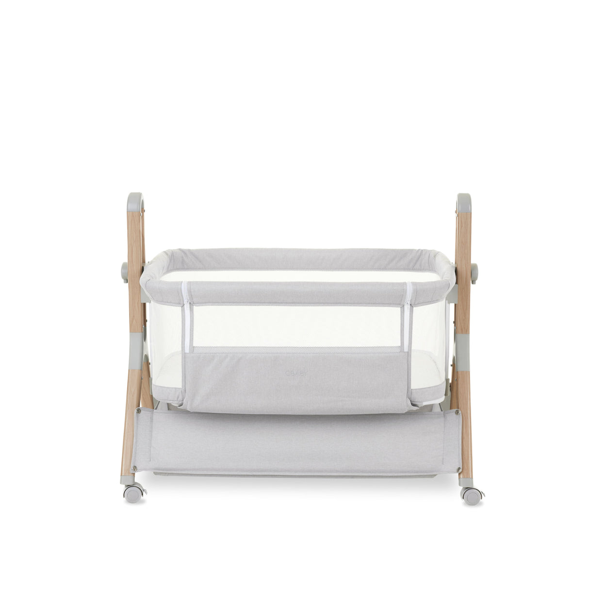 Obaby Cloud Bedside Crib - Grey