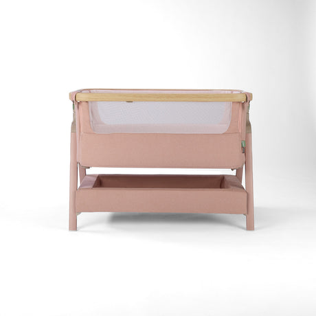 Tutti Bambini Cozee Air 2 Bedside Crib - Drifted Oak & Blush