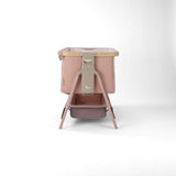 Tutti Bambini Cozee Air 2 Bedside Crib - Drifted Oak & Blush