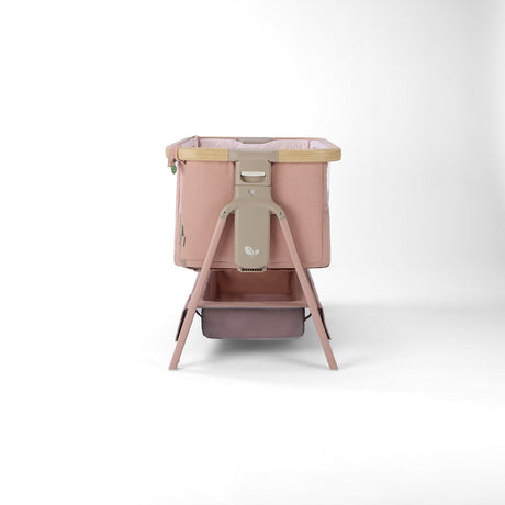 Tutti Bambini Cozee Air 2 Bedside Crib - Drifted Oak & Blush