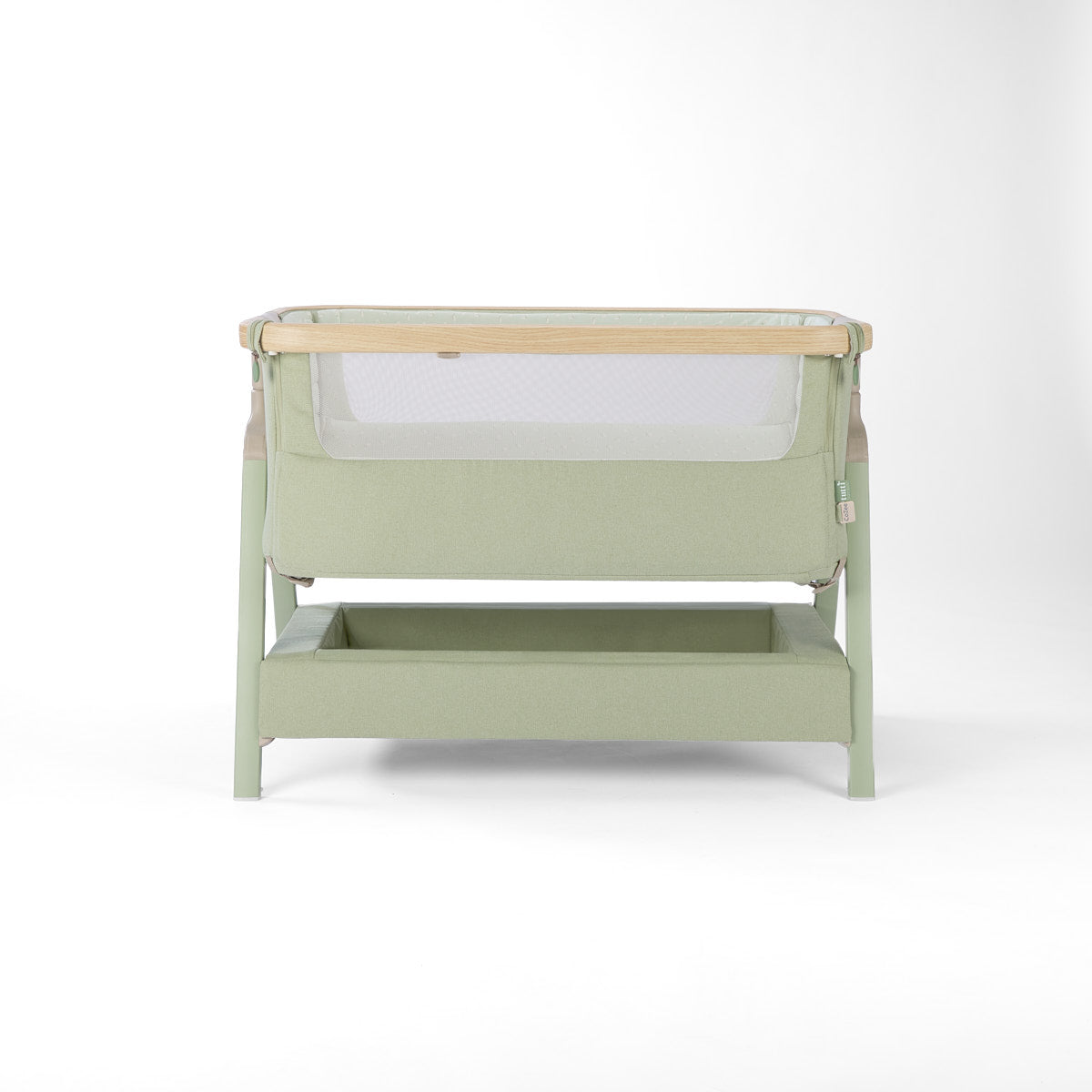 Tutti BambiniCozee Air 2 Bedside Crib - Drifted Oak & Eucalyptus