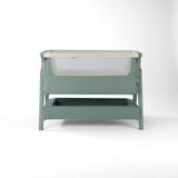 Tutti BambiniCozee Air 2 Bedside Crib - Whitewash & Kelp