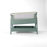 Tutti BambiniCozee Air 2 Bedside Crib - Whitewash & Kelp