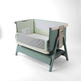 Tutti BambiniCozee Air 2 Bedside Crib - Whitewash & Kelp