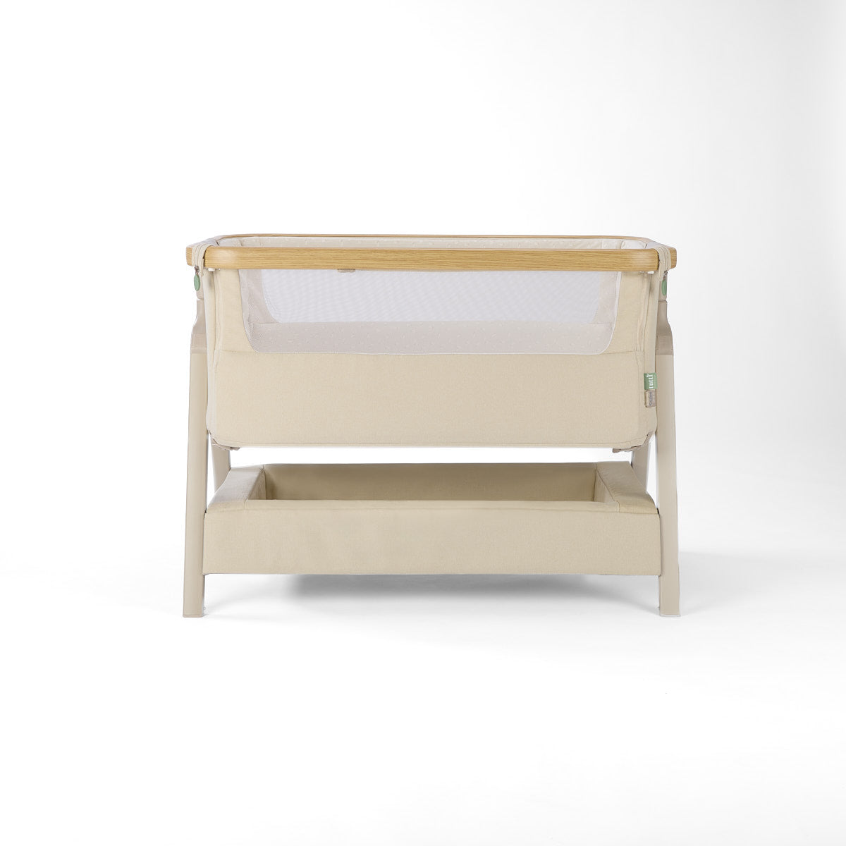 Tutti BambiniCozee Air 2 Bedside Crib - Toasted Oak & Sand