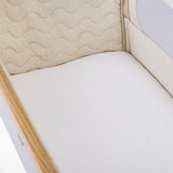 Tutti BambiniCozee Air 2 Bedside Crib - Toasted Oak & Sand