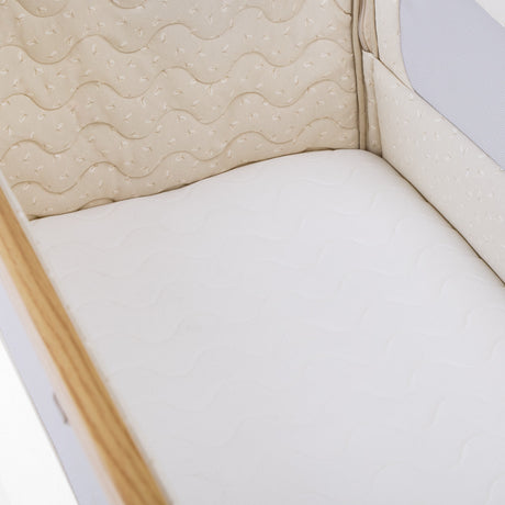Tutti BambiniCozee Air 2 Bedside Crib - Toasted Oak & Sand