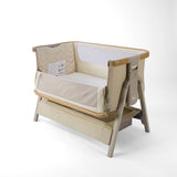 Tutti BambiniCozee Air 2 Bedside Crib - Toasted Oak & Sand