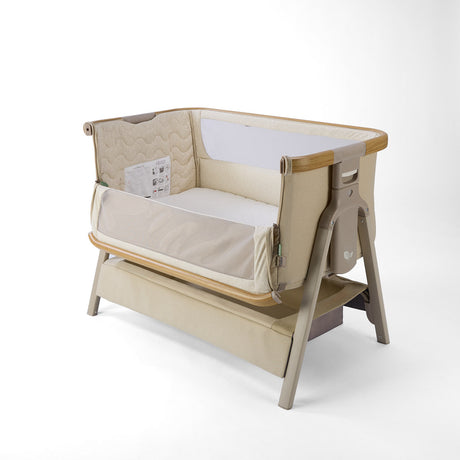 Tutti BambiniCozee Air 2 Bedside Crib - Toasted Oak & Sand