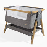 Tutti Bambini Cozee Bedside Crib - Oak & Charcoal