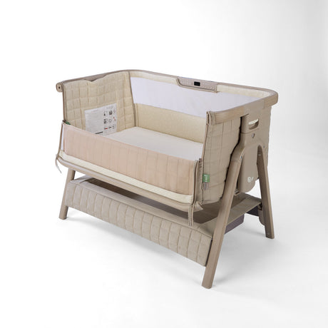 Tutti Bambini Cozee Sense Bedside Crib - Soft Walnut & Cocoa