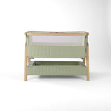 Tutti Bambini Cozee Sense Bedside Crib - Drifted Oak & Eucalyptus