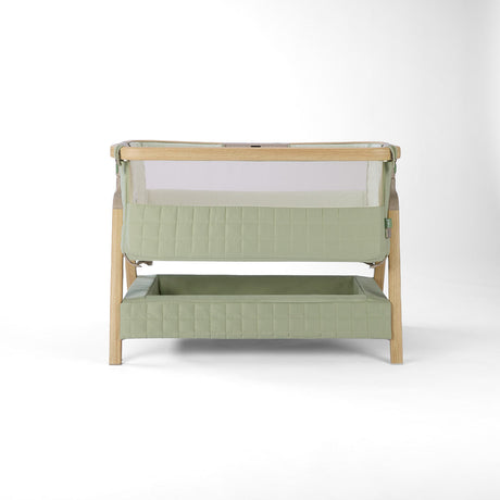 Tutti Bambini Cozee Sense Bedside Crib - Drifted Oak & Eucalyptus