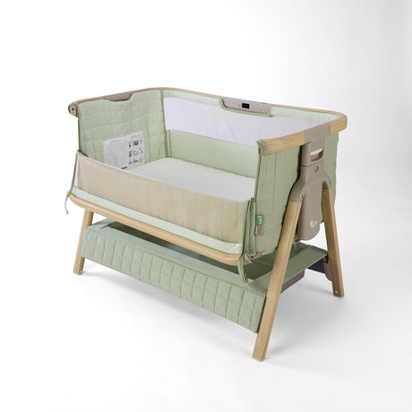 Tutti Bambini Cozee Sense Bedside Crib - Drifted Oak & Eucalyptus