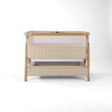 Tutti Bambini Cozee Sense Bedside Crib - Toasted Oak & Sand