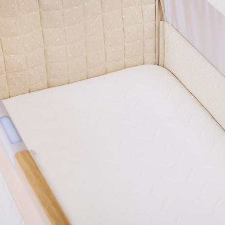 Tutti Bambini Cozee Sense Bedside Crib - Toasted Oak & Sand