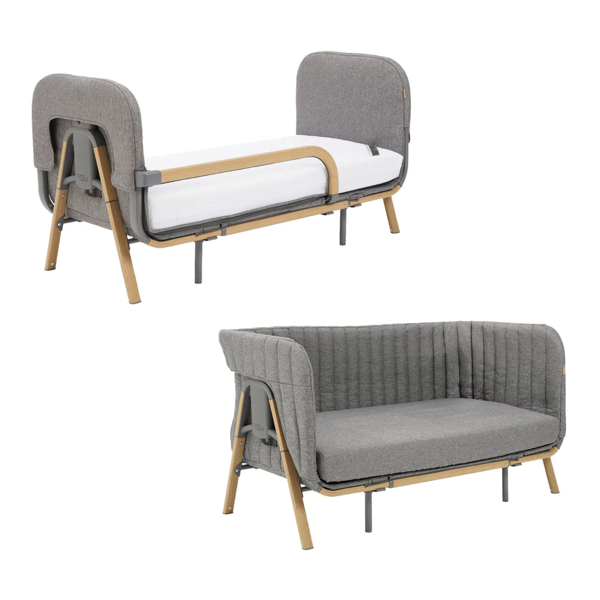 Tutti Bambini Cozee XL Junior Bed & Sofa Expansion Pack - Oak & Charcoal
