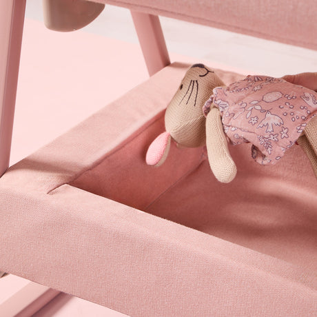 Tutti Bambini Cozee Air 2 Bedside Crib - Drifted Oak & Blush