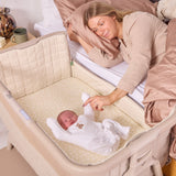Tutti BambiniCozee Air 2 Bedside Crib - Soft Walnut & Cocoa