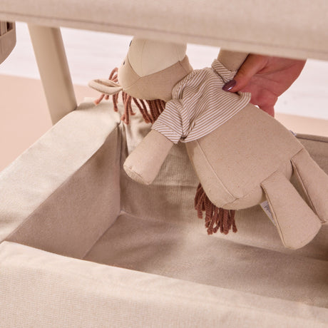 Tutti BambiniCozee Air 2 Bedside Crib - Soft Walnut & Cocoa