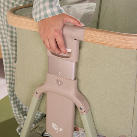 Tutti BambiniCozee Air 2 Bedside Crib - Drifted Oak & Eucalyptus