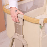 Tutti BambiniCozee Air 2 Bedside Crib - Toasted Oak & Sand