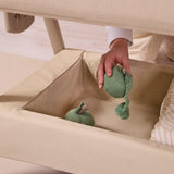 Tutti BambiniCozee Air 2 Bedside Crib - Toasted Oak & Sand