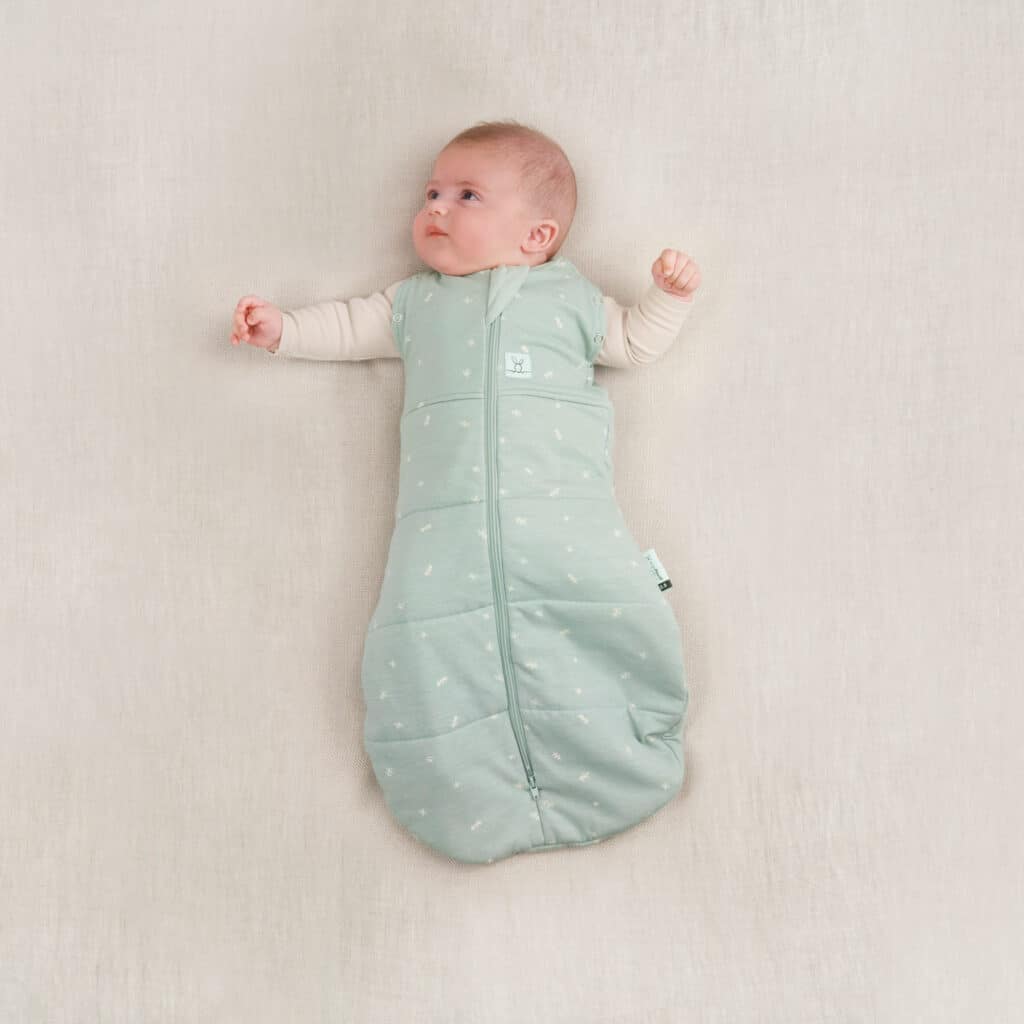 ergoPouch Organic Winter Swaddle Sleeping Bag | 2.5 Tog | 0-3 Months - Sage