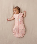 ergoPouch Organic All Year Swaddle Sleeping Bag | 1.0 Tog | 3-6 Months - Daisies