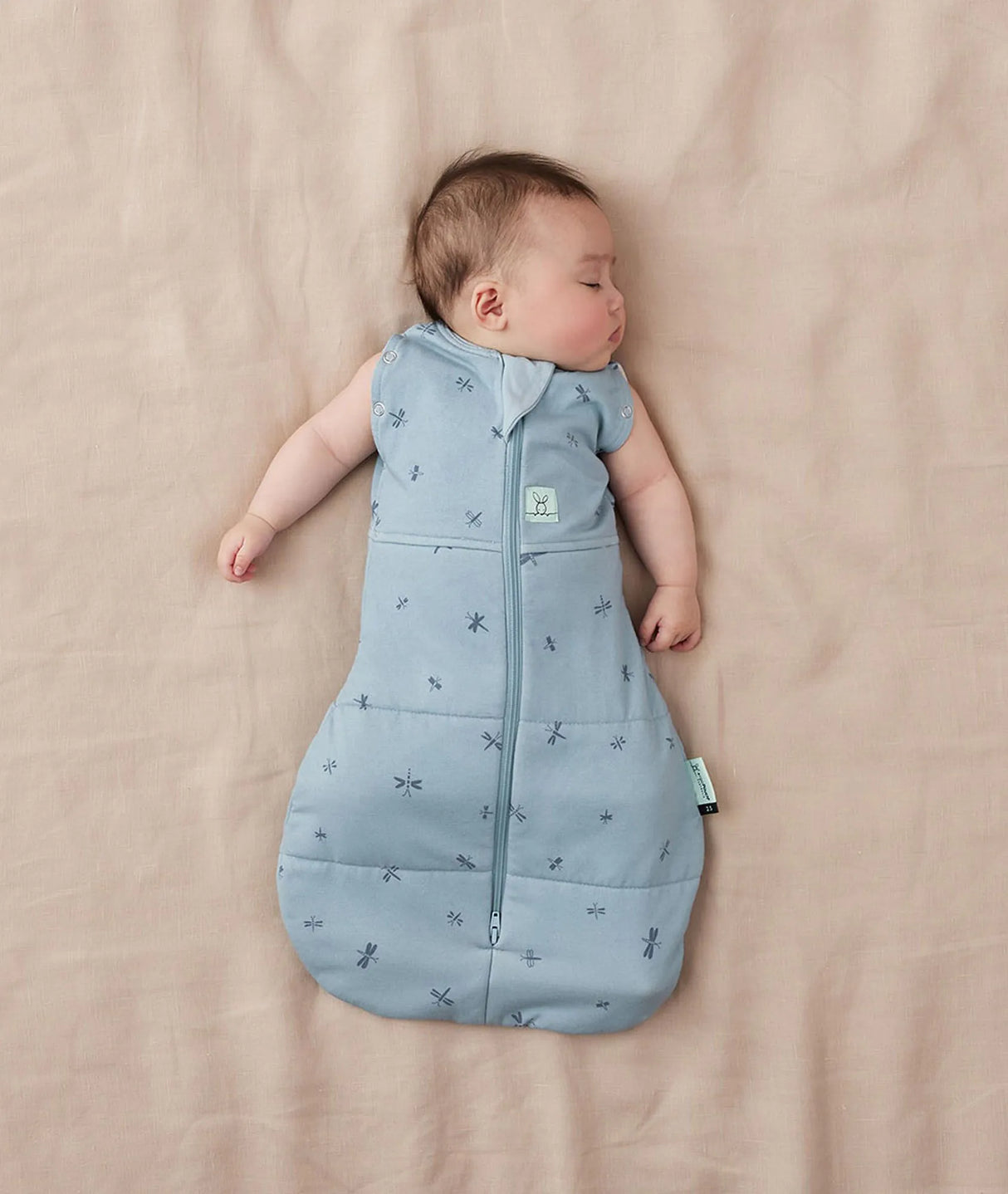 ergoPouch Organic Winter Swaddle Sleeping Bag | 2.5 Tog | 0-3 Months - Dragonflies