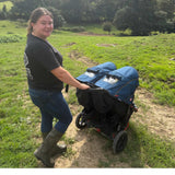 Out n About Nipper V6 Double Pushchair - Brambleberry Red