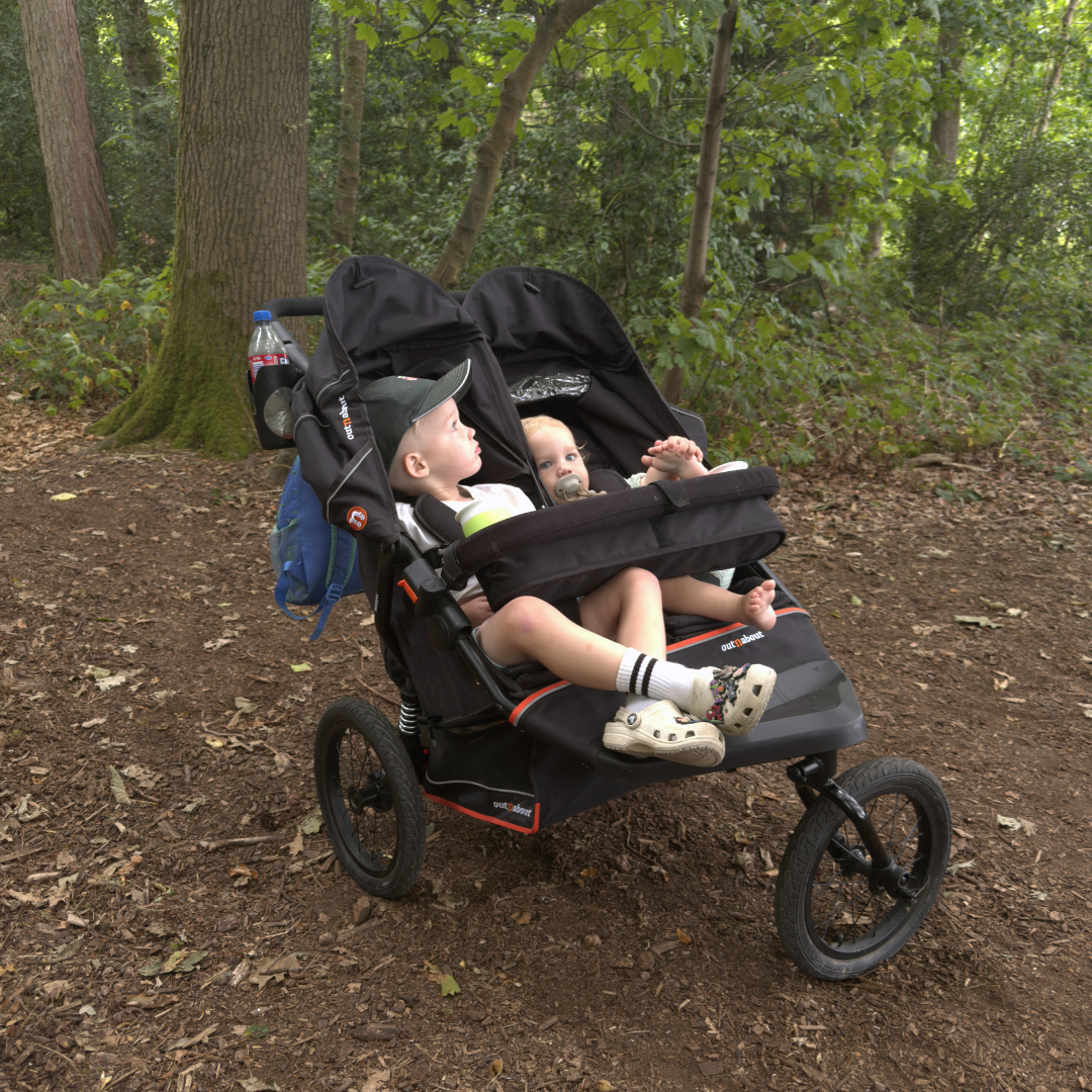 Out n About Nipper V6 Plus Double Pushchair - Summit Black